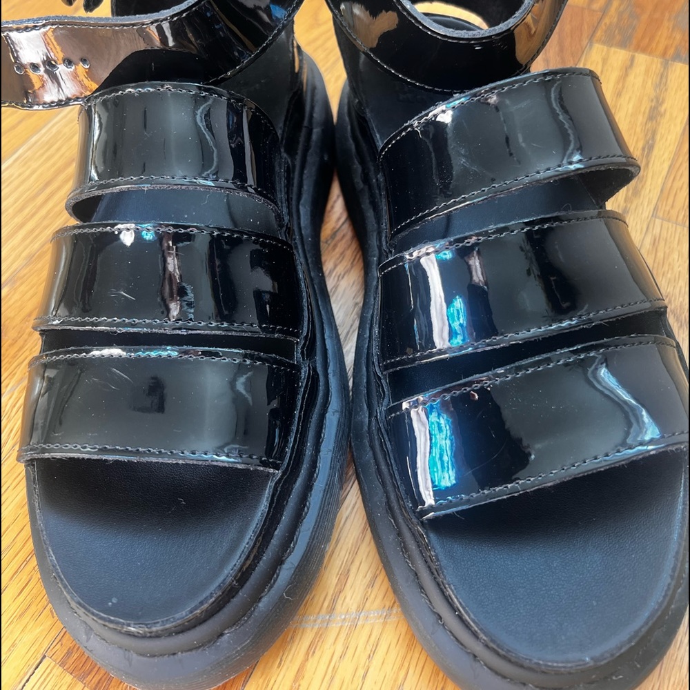 Dr Martens Clarissa II Black patent leather Womens size 7